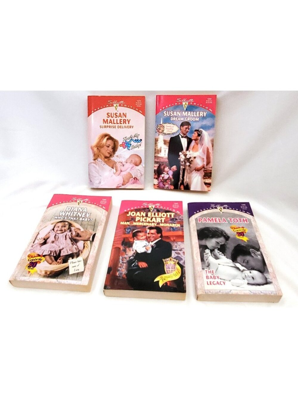 Harlequin Silhouette Lot of 5 Romance Books Special Edition baby royal wed bride